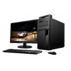 超越E500-72451 商用台式机 I3-8100/8GB/128GSSD+1TB/集显/DOS/21.5英寸显示器